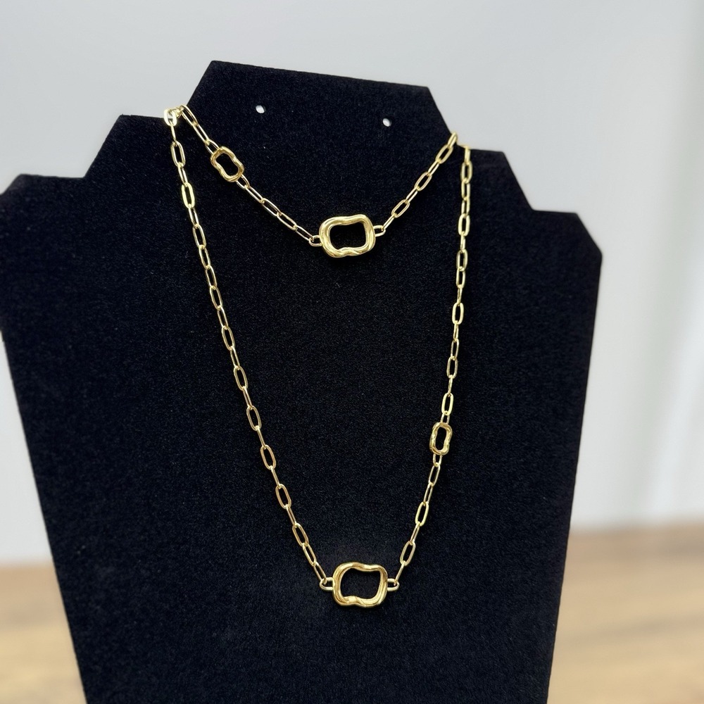 SLIDE JEWELRY 18K Gold Plated Necklace & Bracelet Set‎ Adjustable Zirconia - Picture 12 of 16